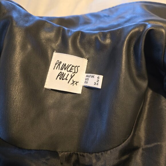 NWOT Princess Polly Moto Faux Leather Jacket - Picture 8 of 10
